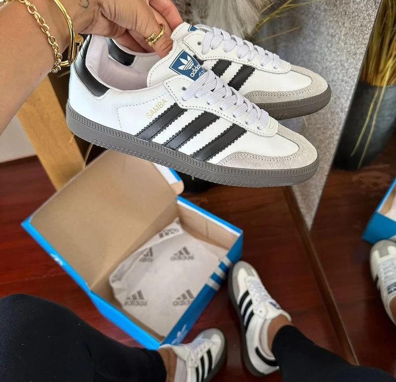 Adidas-SAMBA branco