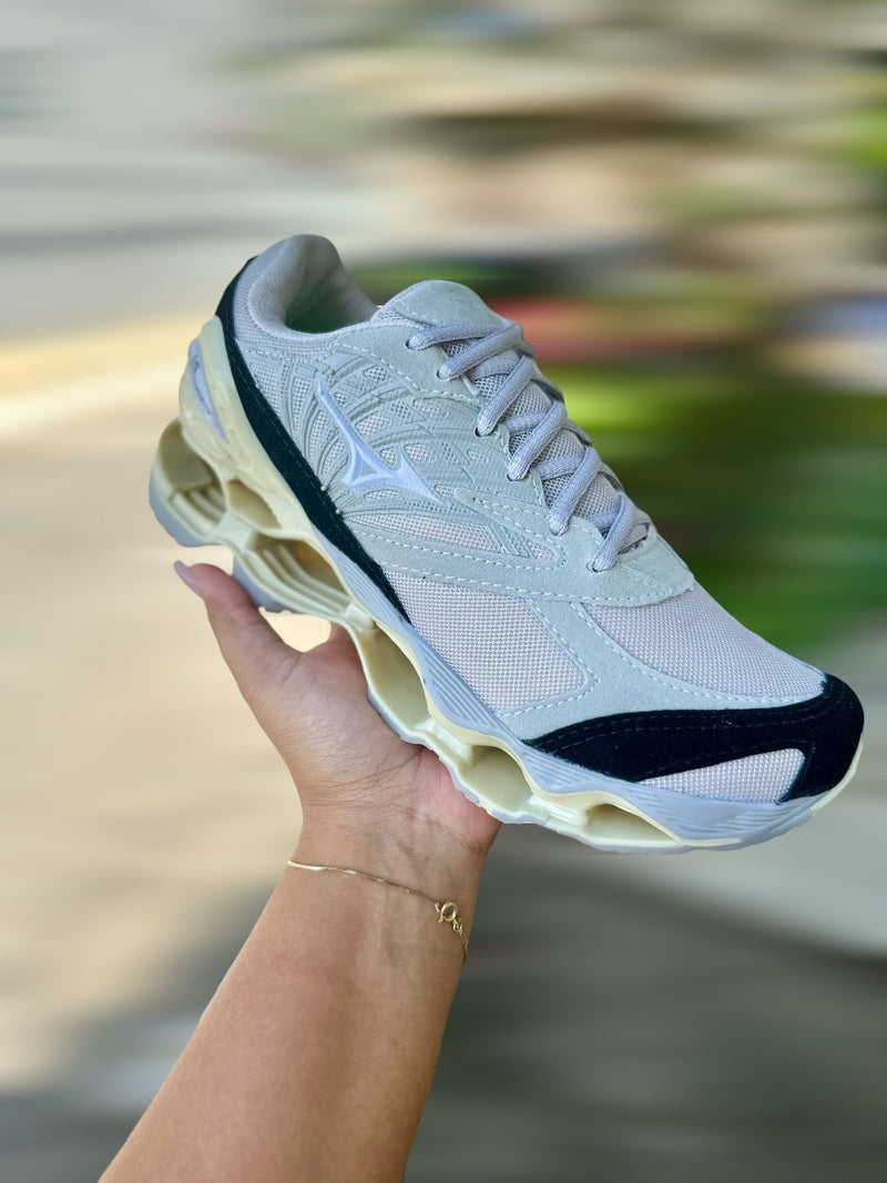 Mizuno Wave Pro LS Camurça - cinza