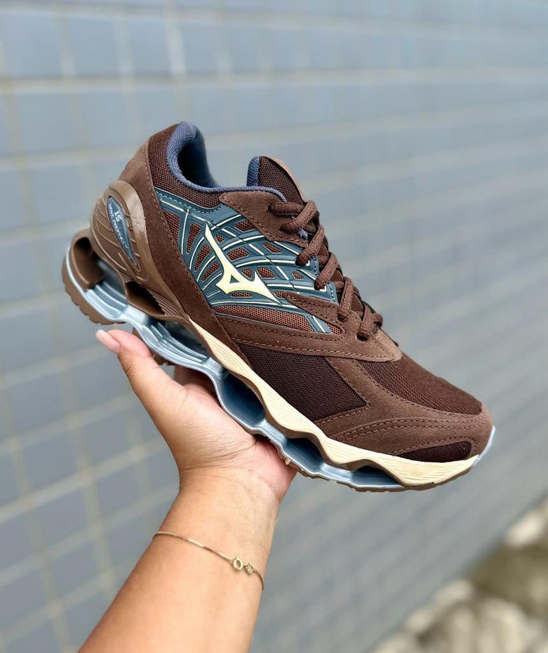 Mizuno Wave Pro LS Camurça - marrom