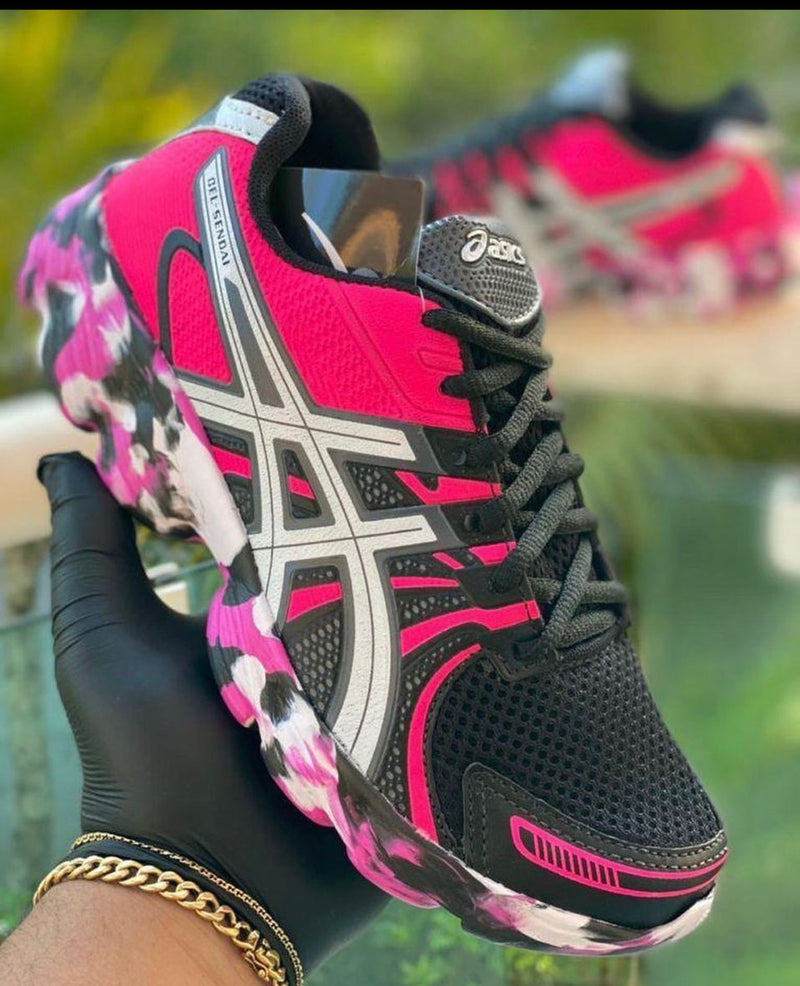 Asics - ROSA/PRETO