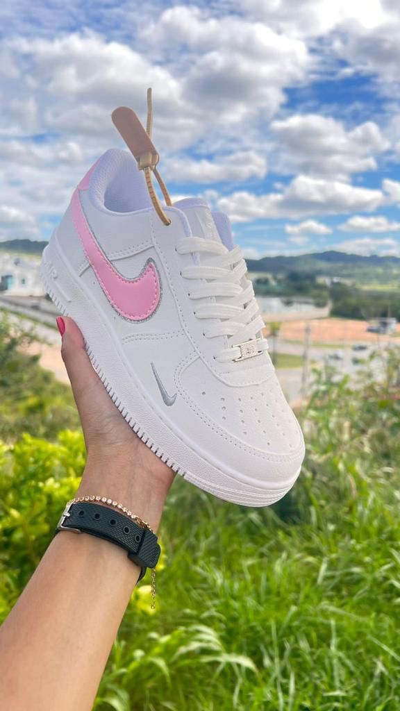 Nike Air Force - BRANCO/ROSA